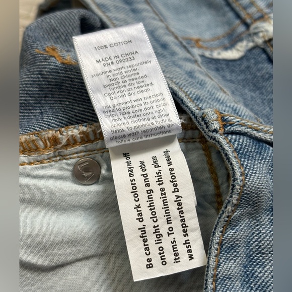 PacSun Two Panel Contrast Blue MOM Jeans Size 26 - Picture 8 of 16